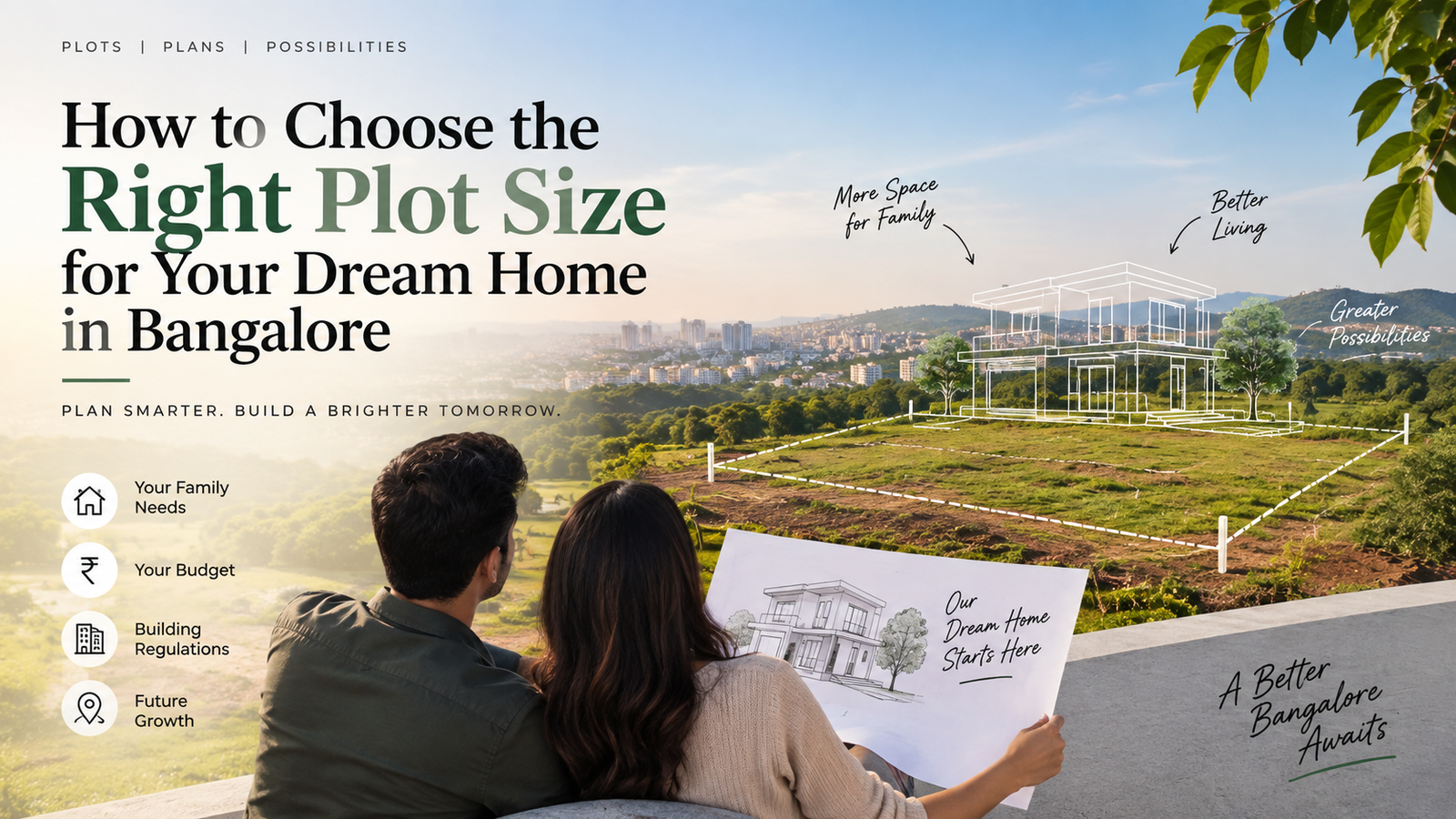 plot size in Bangalore